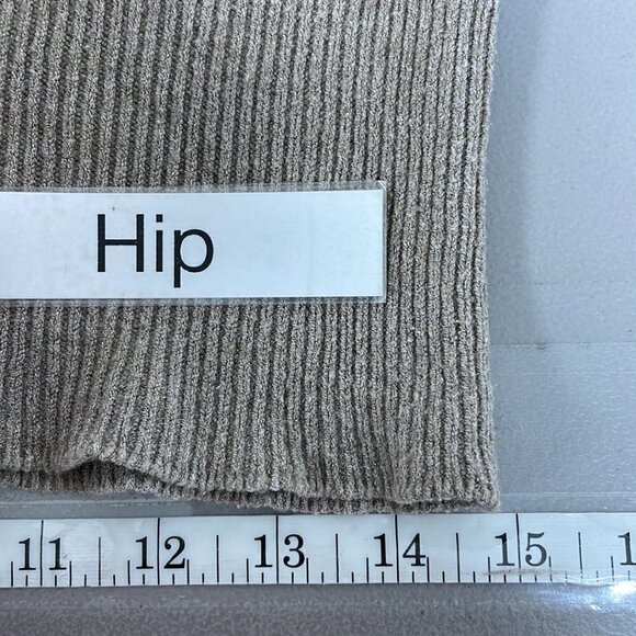 La Fée Maraboutée Pullover Sweater Cowl Neck Short Sleeve Beige Size XS - Picture 16 of 16